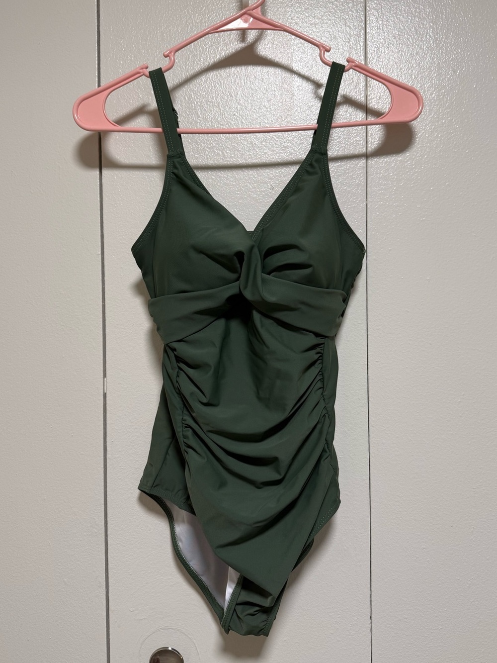 dark sage green one piece swimsuit